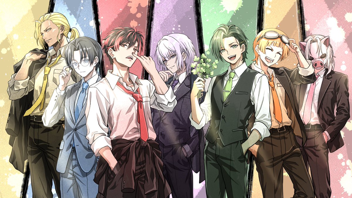 linrinchannel's tweet photo. 【お知らせ】 

この度、LINRIN CHANNELのイラストが完成しました！！🎉

これからもみんなで仲良く、
ゲームも、雑��も、編集も、配信も。
全部全力で楽しみながら頑張っていきます！！

改めて、これからもLINRIN CHANNELをよろしくお願いします🙏

（いや、さすがにカッコよすぎて引いてます。）

創造主▶︎▷@koishiotoko 
左から▶︎▷エースケ・パーシー・ともくん・ボス・パセリ・こうちゃん・小林