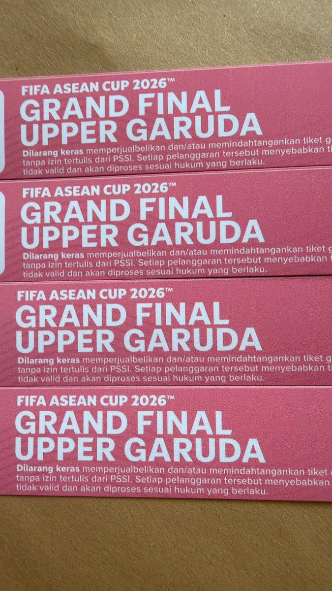 atyfte's tweet photo. Wts/Want to sell  lebihan jastip tiket final VS Thailand

4x Upper garuda
3x Garuda West
4x Premium
4x Garuda East

Price Via Dm
Yang duluan aja yaa thank u

Wajib Dp or Keep tix

Testimoni dibawah ⬇️

.t wtb wts tiket timnas thailand indonesia

#wts #wtb #zonauang #timnas https://t.co/c82fvKcASB