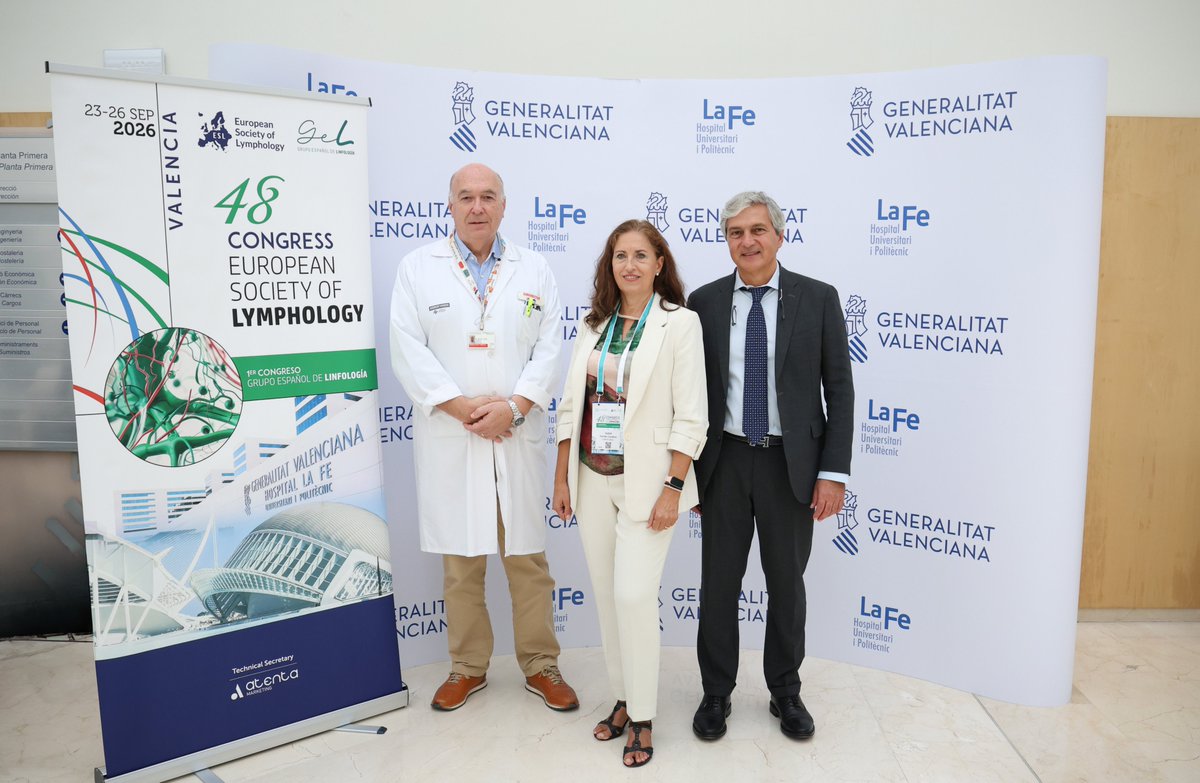 HospitalLaFe's tweet photo. 🏥El @HospitalLaFe ha acogido el Congreso de la European Society of Lymphology.
ℹ️Este encuentro ha reunido a especialistas nacionales e internacionales dedicados al estudio, diagnóstico y tratamiento de las enfermedades del sistema linfático. #linfedema
📎https://t.co/4EzqX2HDvl https://t.co/bBioWzmwbs