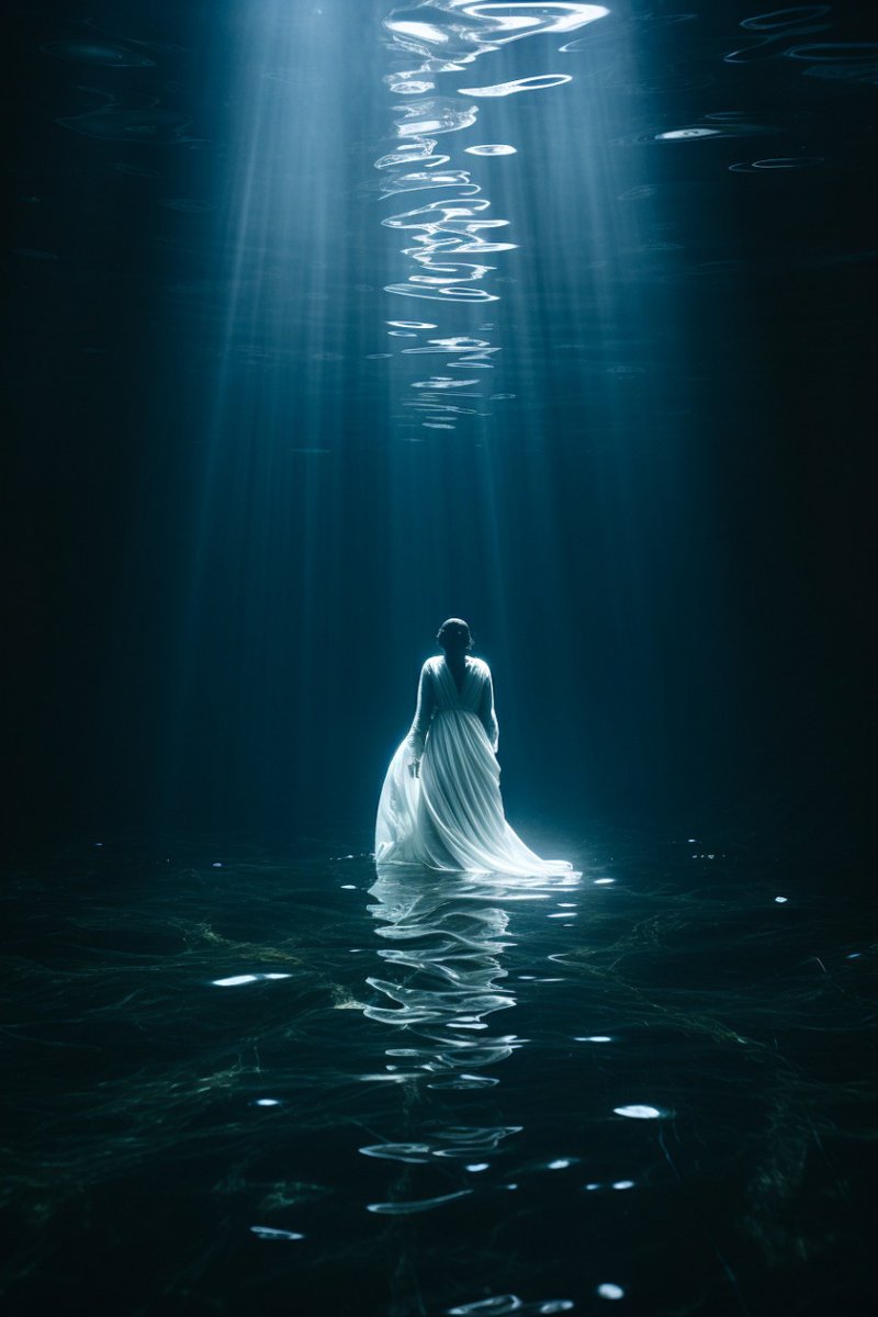 StellarEmbif9f's tweet photo. I can faintly hear the hidden whispers in the deep, murky liquid, sending a shiver down my spine. https://t.co/Mv2OTFXBzL