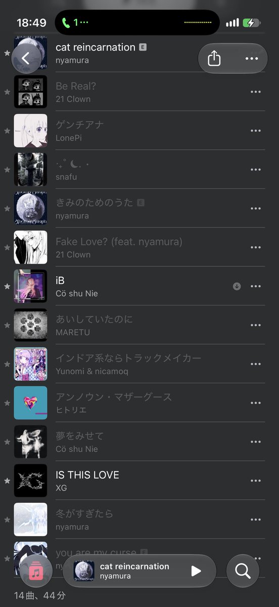 n1nun2's tweet photo. お気に入りの曲ほとんど聞けなくなってるんだけどここまで聞けなくなることあるの(><) https://t.co/YRN5JFgHiA