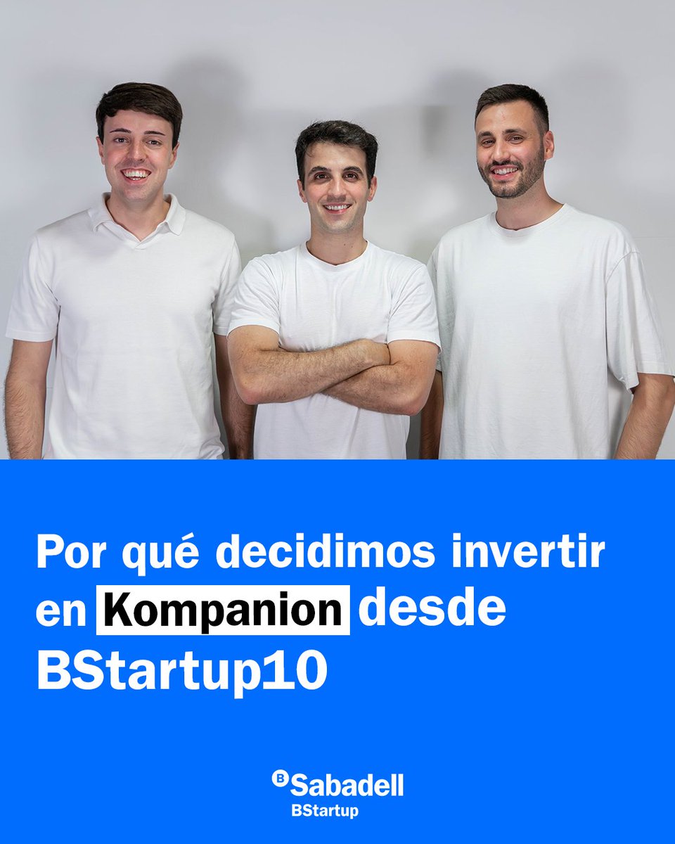 BStartup's tweet photo. #PortfolioBStartup | Descubre por qué hemos invertido en Kompanion, la gestoría digital que combina personas y tecnología para simplificar la contabilidad de pymes y autónomos ⤵️ https://t.co/Fxlt0IzISL