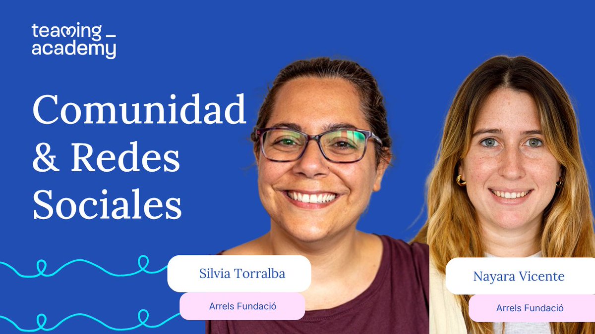 Teaming's tweet photo. ¡Nuevo webinar! Cómo usar las redes sociales para sensibilizar, derribar prejuicios y construir una comunidad comprometida con una causa social. 

🗣️Silvia Torralba y Nayara Vicente, de @ArrelsFundacio 

📅08/10/2026 a las 10h
🎟️ https://t.co/eIOJSUpQmU

#comunidad #redessociales https://t.co/8RyoCFJvMk