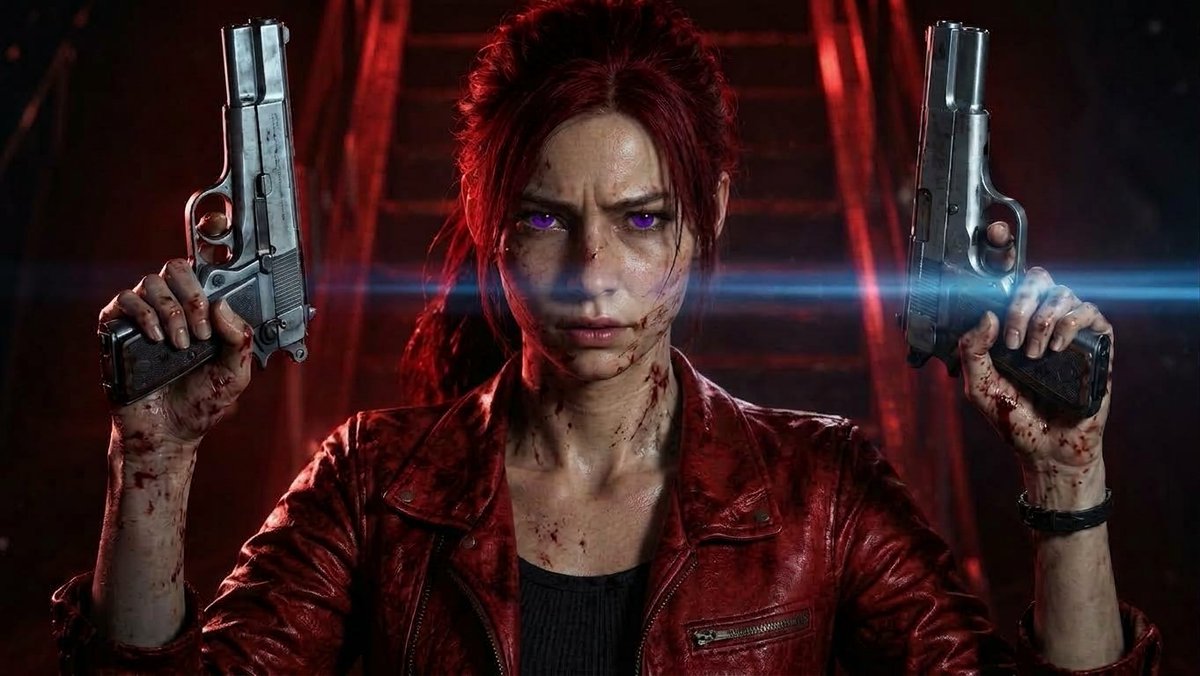 DINOXJORDAN1487's tweet photo. Claire Redfield poisoned in Paris by Hunk and umbrella scientists https://t.co/E5pObqoTji