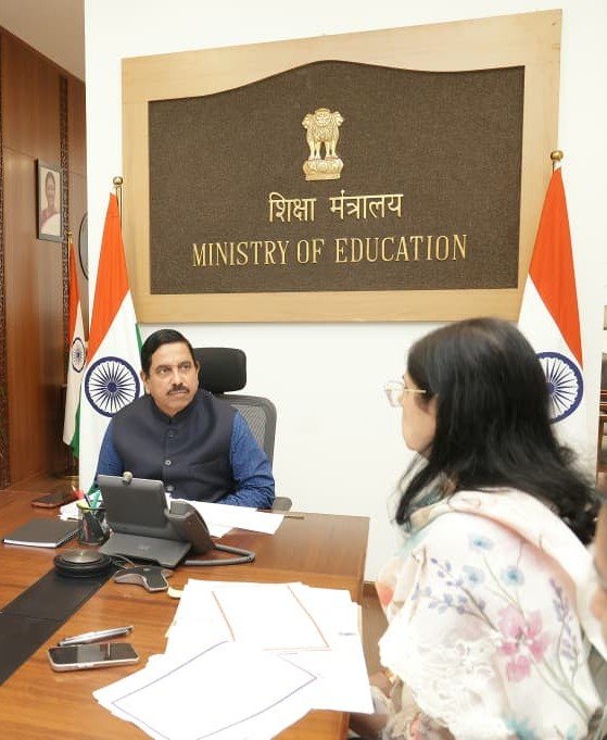 JoshiPralhad's tweet photo. Held a meeting with officials of @EduMinOfIndia to deliberate on the draft of National Mental Health & Well-Being Policy for Schools. Discussions focused on strengthening a supportive and inclusive school environment that places mental health and emotional well-being at the centre of a child’s overall development. Ensuring that every student feels safe, supported and empowered to learn and grow remains a key priority. The Government remains committed to making mental health and well-being an integral part of India’s education ecosystem.