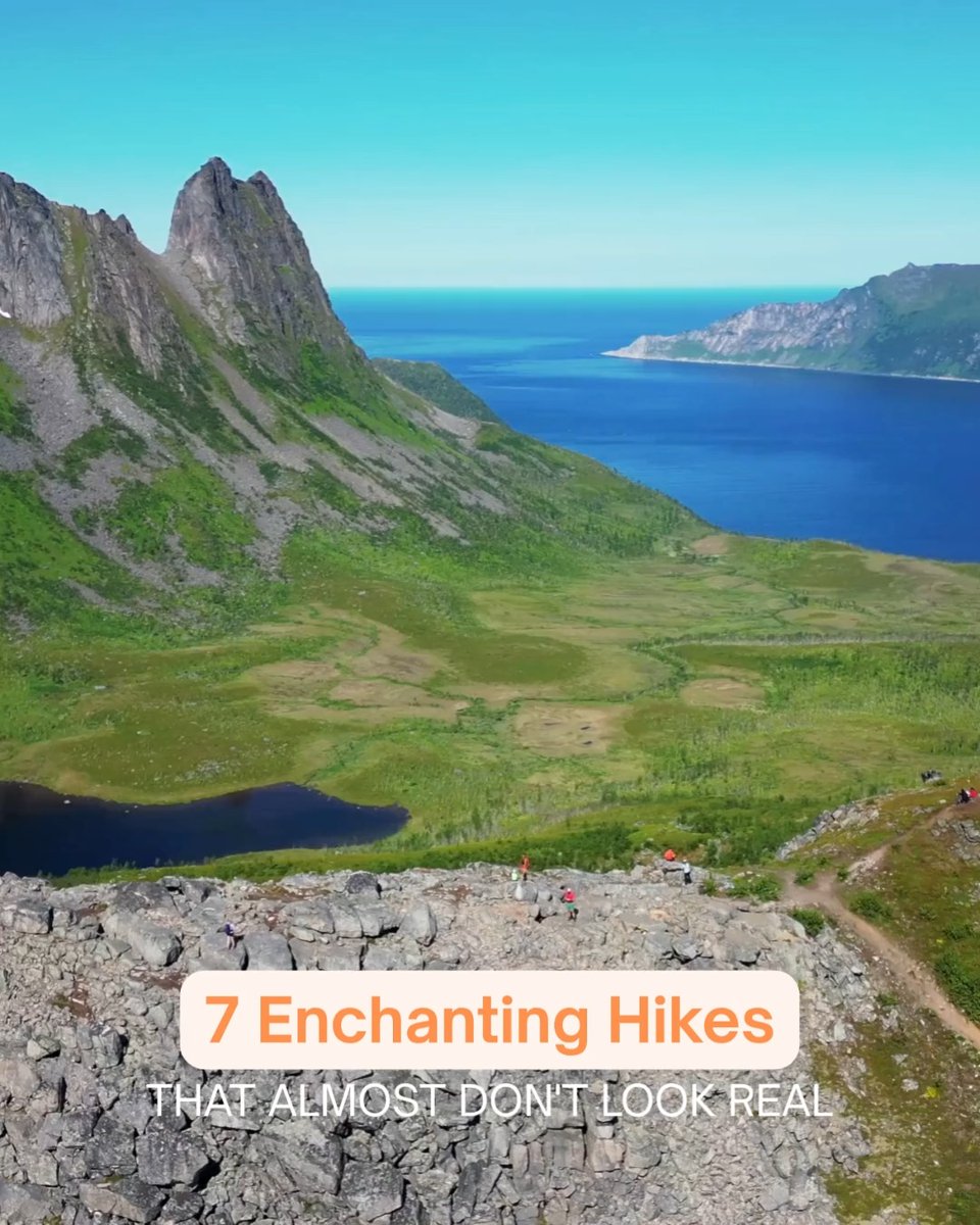 misslal's tweet photo. 7 enchanting hikes that feel straight out of another world, from limestone peaks and volcanic valleys to misty cliffs, emerald lakes, and surreal rock formations. Which trail is on your bucket list? https://t.co/gGqMDzaIOT