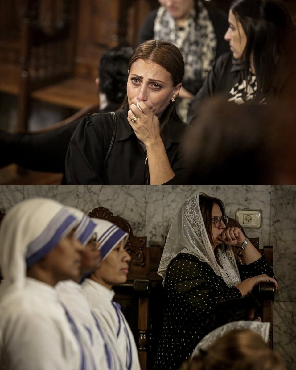 SOSCdOrient's tweet photo. 🔴☦️« Aujourd’hui est sans doute le pire jour de ma vie. J’ai perdu ma mère et ma grand-mère. »

Dans la nuit du 2 au 3 octobre 2026, Maysa Abu Daoud, 56 ans, et sa fille Mary Najjar, 36 ans, deux chrétiennes palestiniennes de la communauté grecque-orthodoxe de Gaza, ont été tuées dans une frappe aérienne israélienne contre un immeuble résidentiel du quartier de Rimal, à Gaza.

 « A 1h30 du matin, la maison où se trouvaient ma mère et ma grand-mère a été bombardée. Une frappe directe, trois missiles tirés par des F-16 », a raconté Fouad Al-Najjar, 14 ans, fils de Mary et petit-fils de Maysa. « Dans chaque famille, il y a un martyr ou un blessé. »

Maysa et Mary étaient fidèles de la paroisse grecque-orthodoxe Saint-Porphyre. Toutes deux consacraient également une partie de leur temps à venir en aide aux paroissiens et aux familles déplacées réfugiées dans l’enceinte de l’église catholique de la Sainte-Famille.

La frappe a touché le rez-de-chaussée de l’immeuble Al-Asala, près du rond-point Haidar, dans l’ouest de la ville de Gaza. Cinq Palestiniens ont été tués, dont quatre femmes, et plusieurs autres personnes ont été blessées. Selon les informations rapportées par Vatican News, l’armée israélienne visait Ali al-Amoudi, un responsable du Hamas, qui n’aurait finalement pas été atteint.
Le 3 octobre, les cercueils de Maysa et Mary ont été conduits jusqu’à l’église grecque-orthodoxe Saint-Porphyre de Gaza, où leurs funérailles ont été célébrées par Monseigneur Alexios, archevêque grec orthodoxe de Gaza et de l’archimandrite Silas, curé de la paroisse.

Le même jour, le cardinal Pierbattista Pizzaballa, patriarche latin de Jérusalem, a exprimé sa « profonde douleur » devant leur mort. Au nom du Patriarcat latin, de son clergé et de ses fidèles, il a présenté ses condoléances aux familles des deux femmes ainsi qu’à toute la communauté chrétienne de Gaza, demandant au Seigneur de leur accorder réconfort, force et consolation.

Leur mort frappe une nouvelle fois une communauté chrétienne de Gaza désormais réduite à moins d’un millier de personnes, profondément éprouvée par près de trois années de guerre.

Que le Seigneur accueille Maysa et Mary dans son infinie miséricorde et leur accorde le repos éternel. Prions également pour toutes les victimes du conflit, pour la communauté chrétienne de Gaza et tout particulièrement pour Fouad et sa famille, afin que le Seigneur les accompagne dans cette terrible épreuve et leur apporte consolation et paix.
 
📸Mohammed Al-Qumsan, Khames Alrefi, Saeed Jaras, Ali Jadallah

#gaza #israël #palestine #chrétiensdorient #orthodoxe #easternchristians