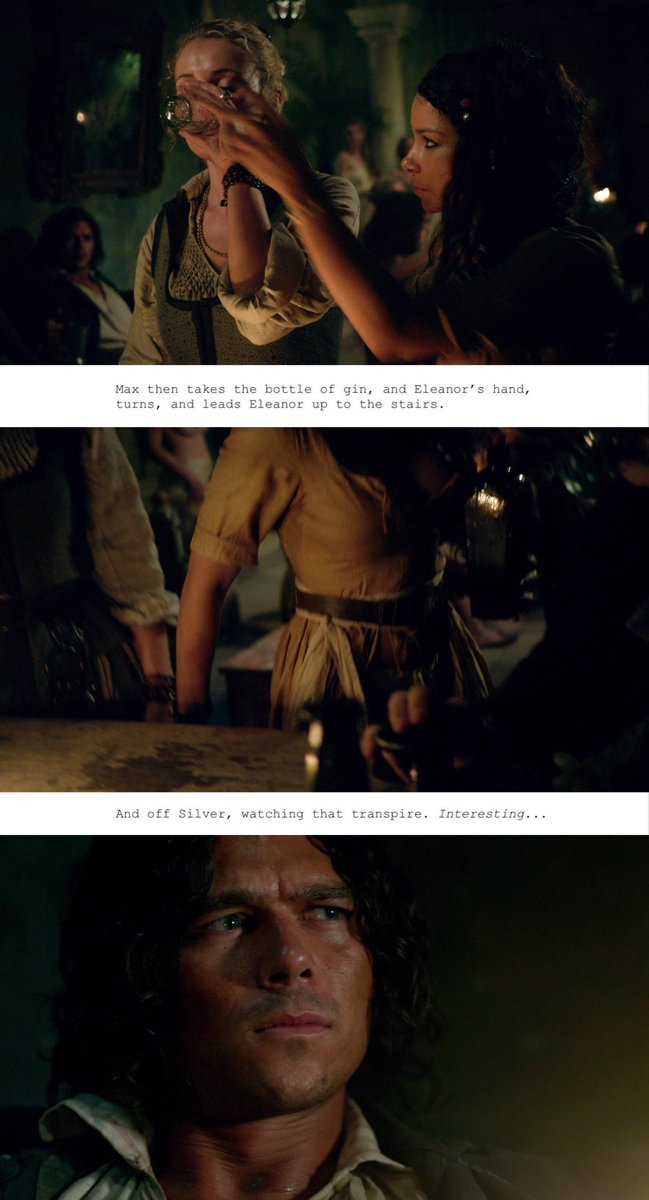 joeku_xiv's tweet photo. one of my contributes for #blacksails26 will be to post the few scripts i’ve found around so here we start with silver learning that gay people exist https://t.co/nkpwZIVL42