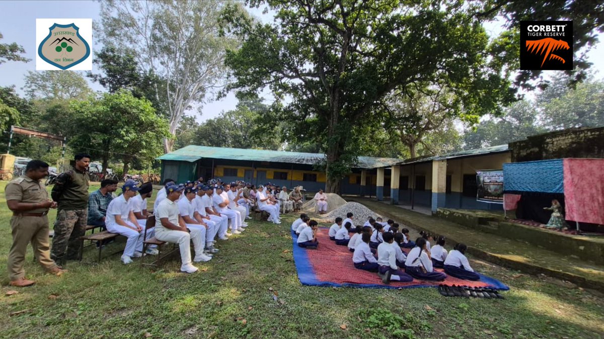 corbett_gov's tweet photo. 🐅 Wildlife Week 2026 | Puppet Show
A puppet show in Kalagarh spread the message of wildlife conservation and environmental protection among children.
02–08 October: Awareness programmes are being held daily across different ranges. 🌿
#WildlifeWeek2026 #October #PuppetShow https://t.co/mjbEgqnqL4