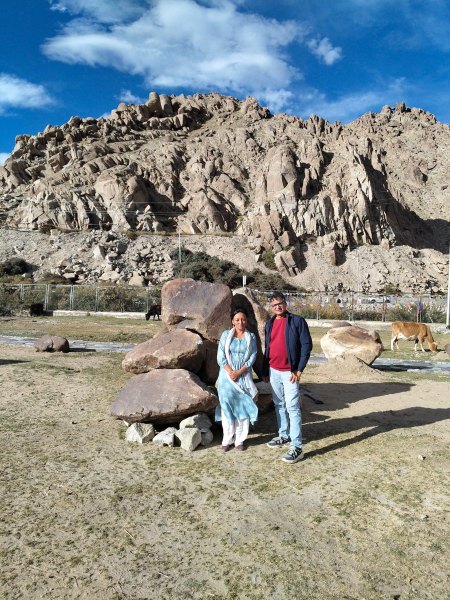 BSIP_official's tweet photo. Prof. M G Thakkar, Director, #BSIP, held discussions with Mr. Sanjit Rodrick, Secretary, Culture &amp; Tourism, UT Ladakh, to explore institutional collaboration for the documentation, conservation and promotion of Ladakh’s geological, archaeological and cultural heritage. @IndiaDST https://t.co/TgXLqkj9LV
