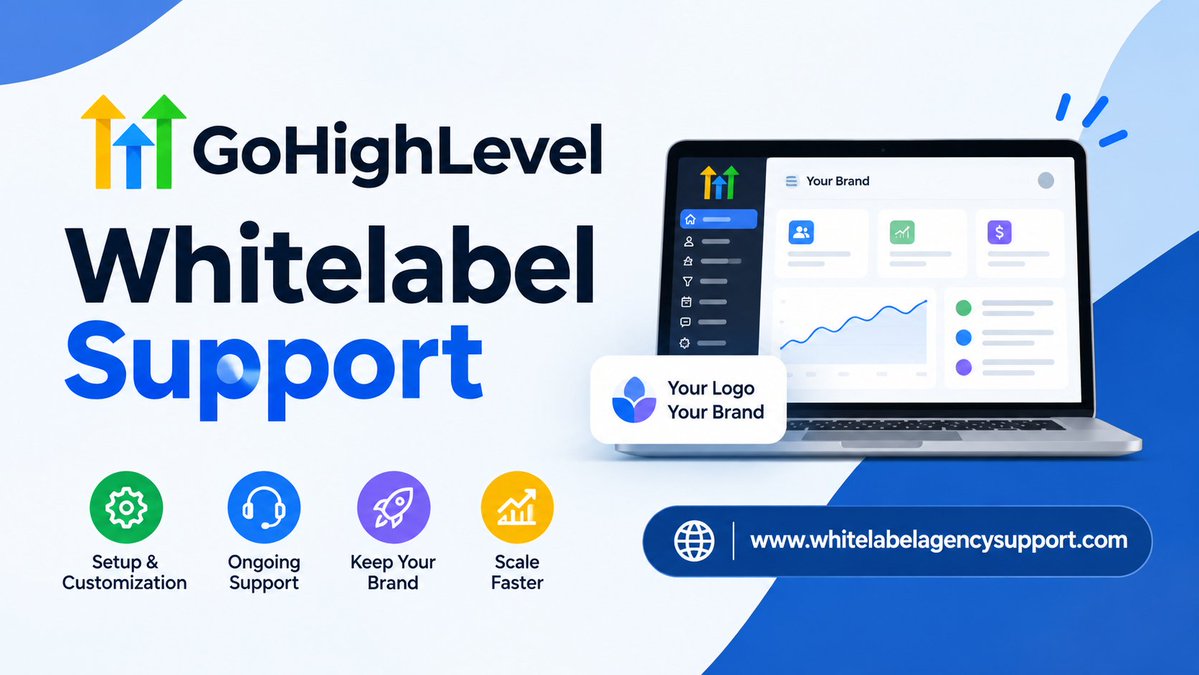ghlwhitelabel's tweet photo. Need help with GoHighLevel? Get reliable white-label support for CRM, funnels, automation &amp; client onboarding.

https://t.co/VFN54bpG6X

#GoHighLevel #WhiteLabelSupport https://t.co/iMe1QhsGEz