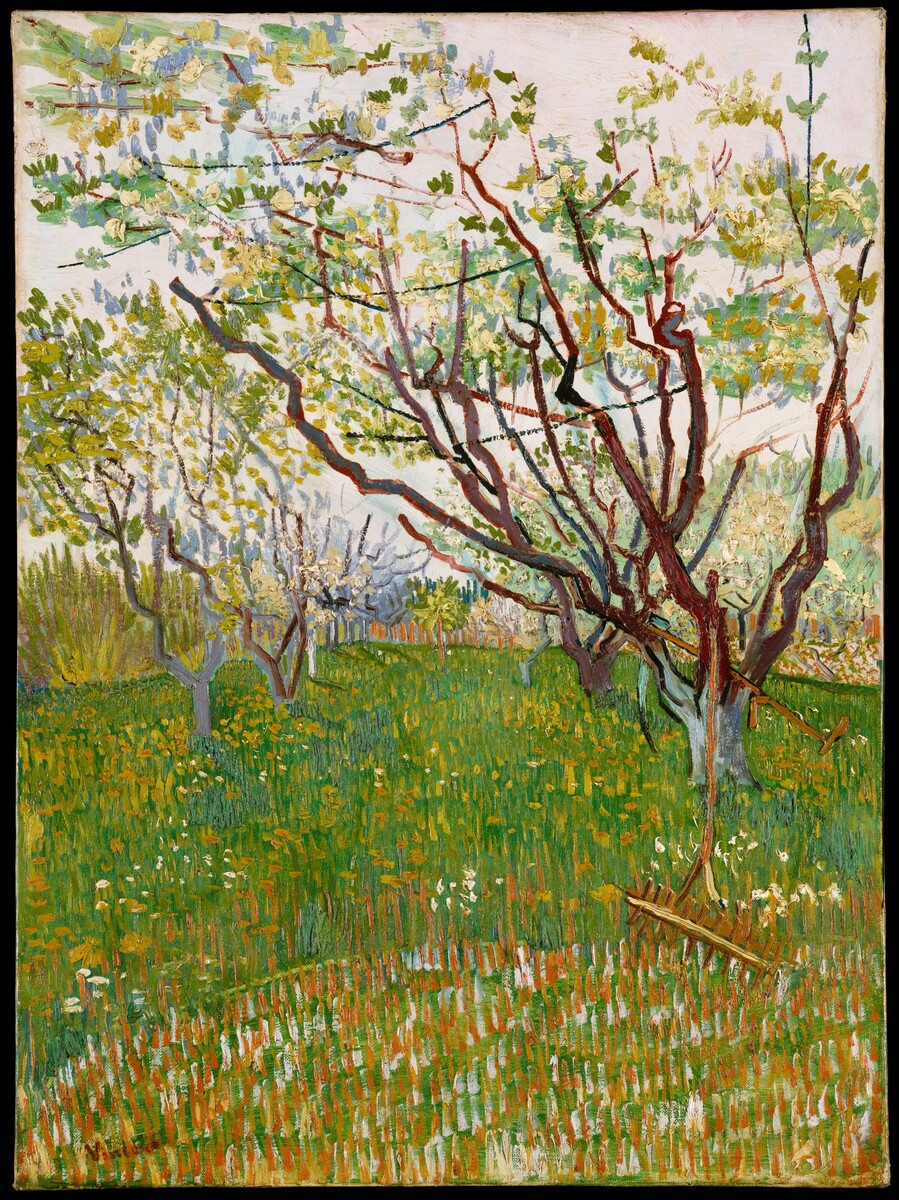 vangoghartist's tweet photo. The Flowering Orchard - 1888 #artbots #vangogh https://t.co/D7cHexpXVZ