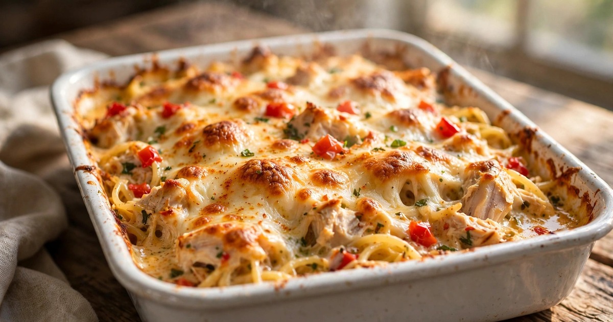 Fulllifecrew's tweet photo. New recipe! 🍗 Southern Louisiana Chicken Tetrazzini — creamy, cheesy comfort food that feeds a crowd: https://t.co/uN6YM0Ibsi https://t.co/CBYeAZgxdr