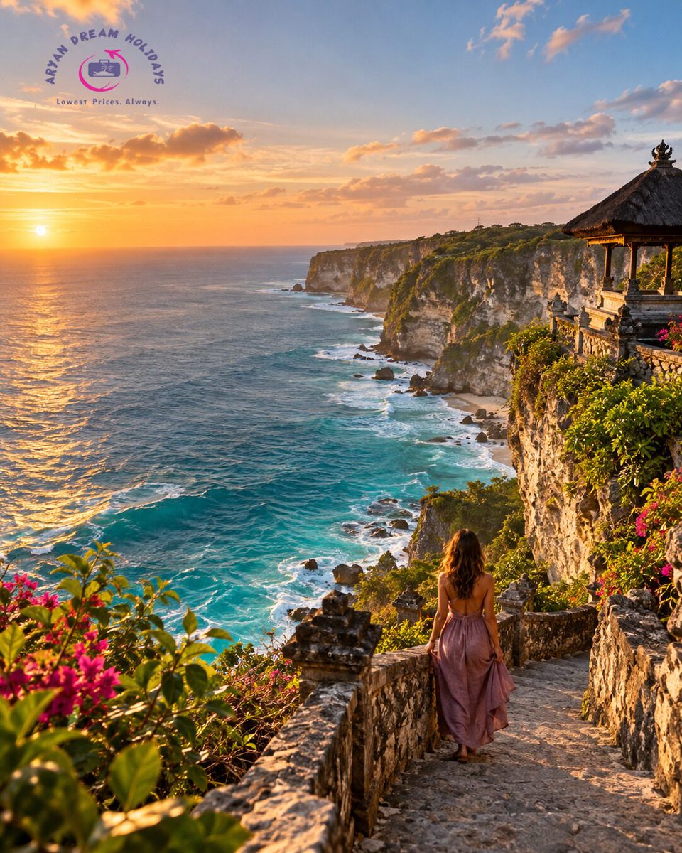 Lovefranceska's tweet photo. Some evenings are worth slowing down for. Bali is more than a sightseeing list. Make time for the coast, the light and a sunset you can truly enjoy. DM “BALI” with your travel month, travellers and budget for current options and inclusions. https://t.co/NPnACWjESm