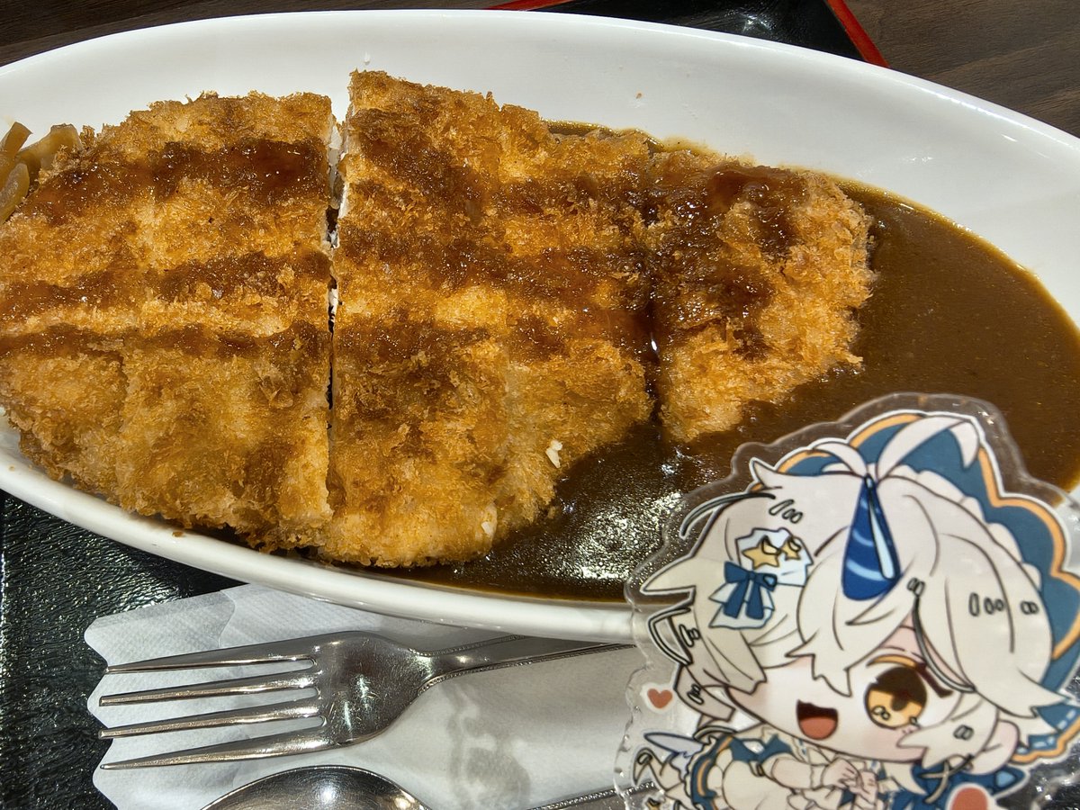 seiran25's tweet photo. チキンカツカレー🍛 https://t.co/lZpn2voY7J
