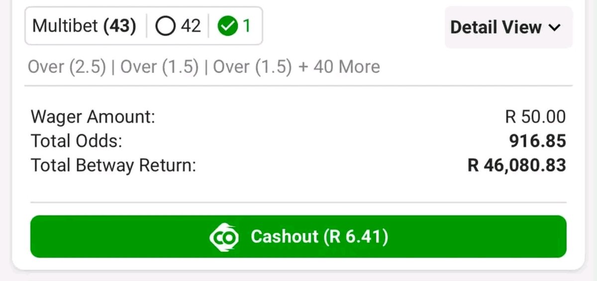 Junior1079838's tweet photo. Code: BW77818E51
Overs goals ☘️💚made 2 same tickets but different stake I wanna show u that 🤩we can take this R50 to 40k ✅give those flowers💸 https://t.co/AHVPnoKX4R