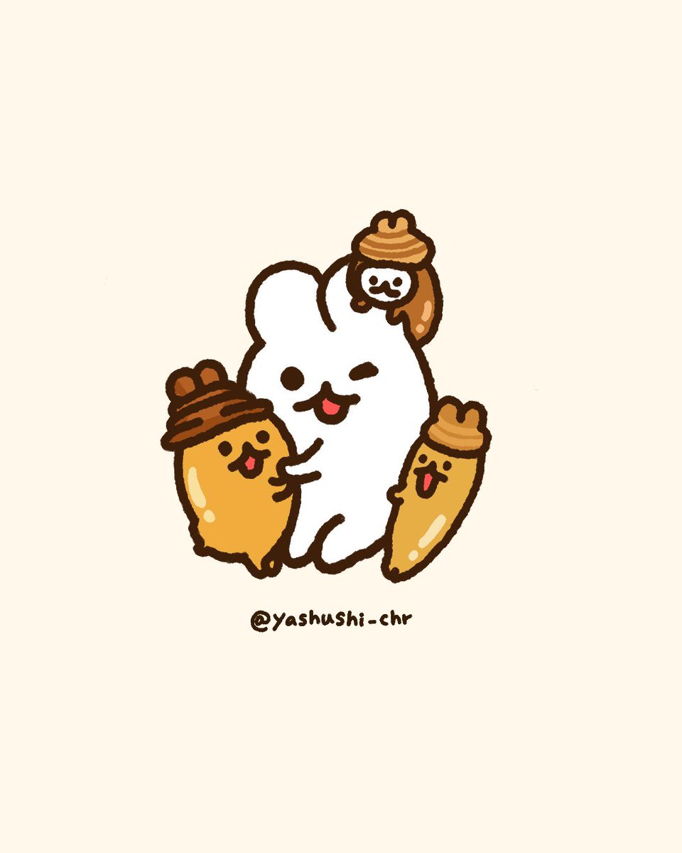 yashushi_chr's tweet photo. 秋だね〜🍂🐰 https://t.co/nqdkJyCBOz