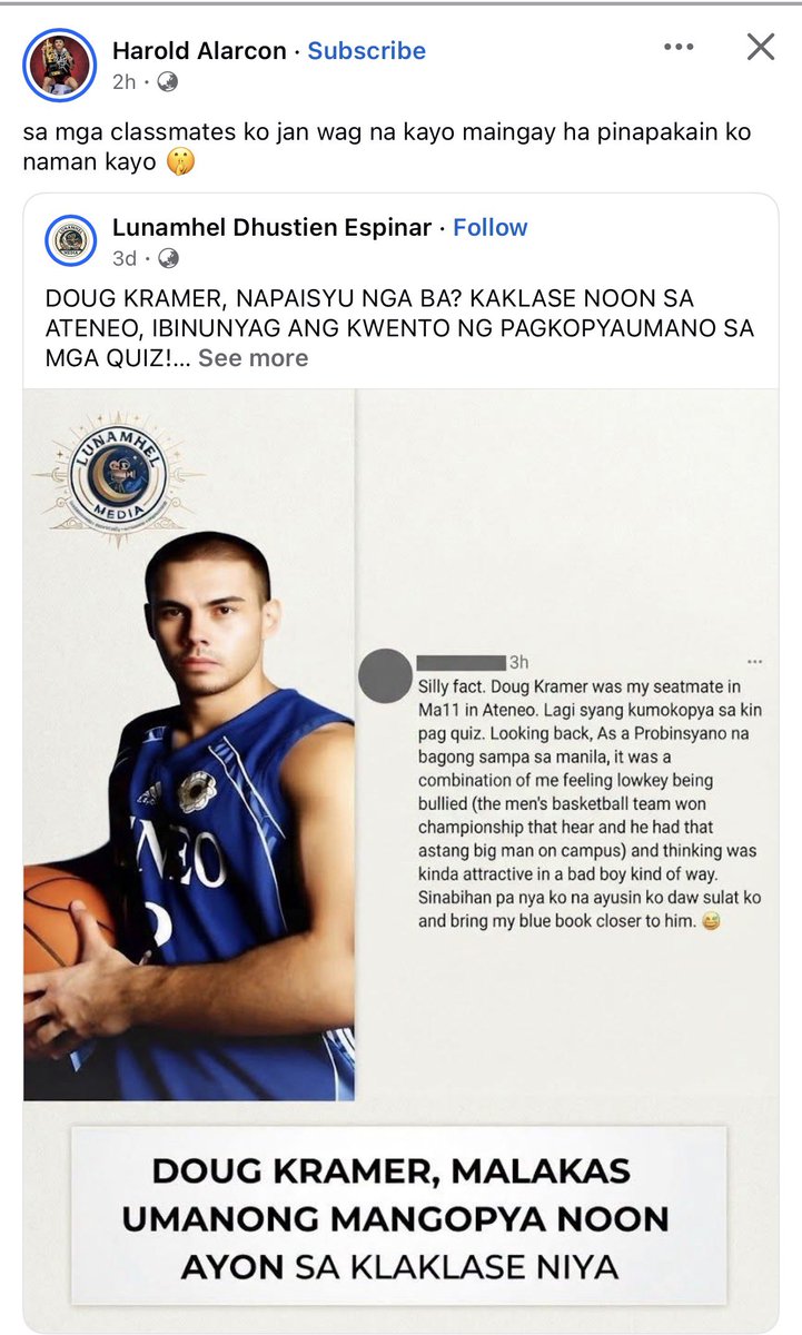 3st3_'s tweet photo. Ano kaya pinapakain ni Harold Alarcon sa kinokopyahan nya? hahah https://t.co/reqhmV7VgD