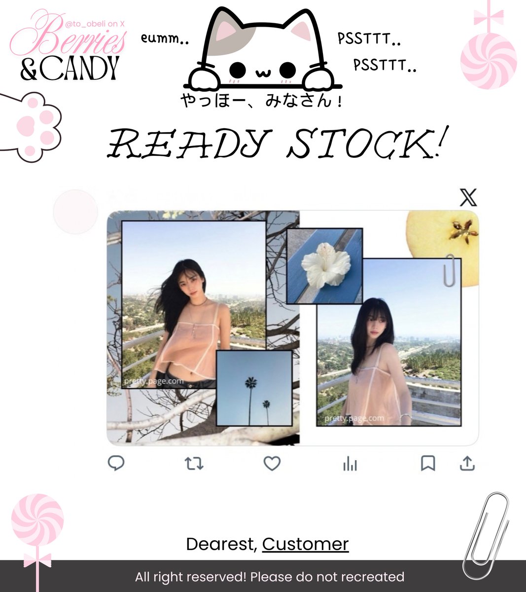 to_obeli's tweet photo. help rt, will be appreciated! 🍀

halloO—o!  aku  punya  ready  stock  upchar  edit  Karina,  prici  ✉️  < 7.5OO >  only  🖤💬  yang  mau  take  boleh  DM  /  Tele yaa! aku  juga  open  by  req! 🐈‍⬛💬 #bealanja

t. upchar edit Karina ★ https://t.co/Cg4bcEVqqq