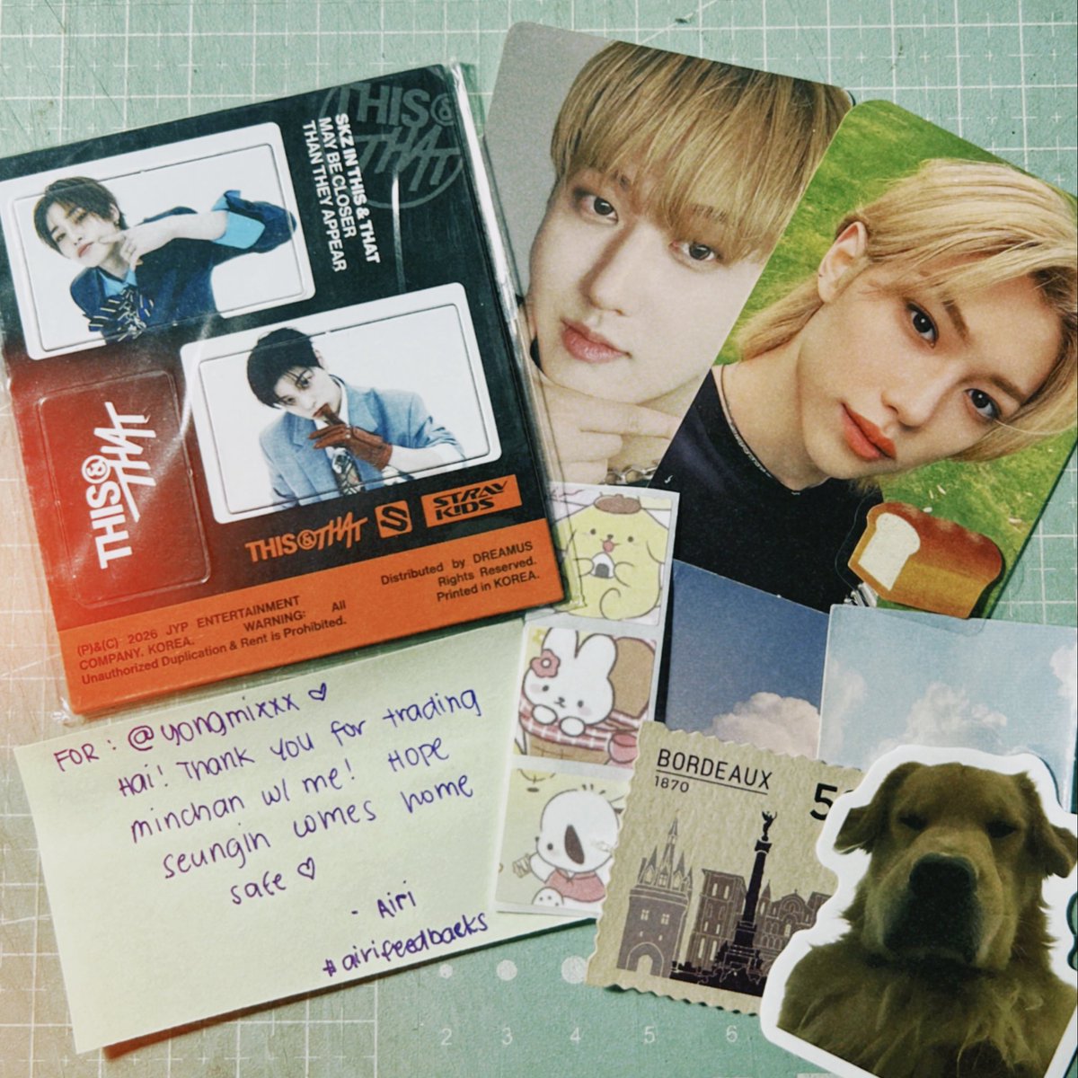 yongmixxx's tweet photo. Another day, another trade!

So happy na buhay pa din ang trading culture sa ph in a world full of wts 😂

Thank you for trading with me @gnabcartz! Vocalracha arrived safely! 🩵 thank you din sa pa-changlix freebies!

I hope you receive yours soon too!  #airifeedbacks https://t.co/K1Ooc9k7f6