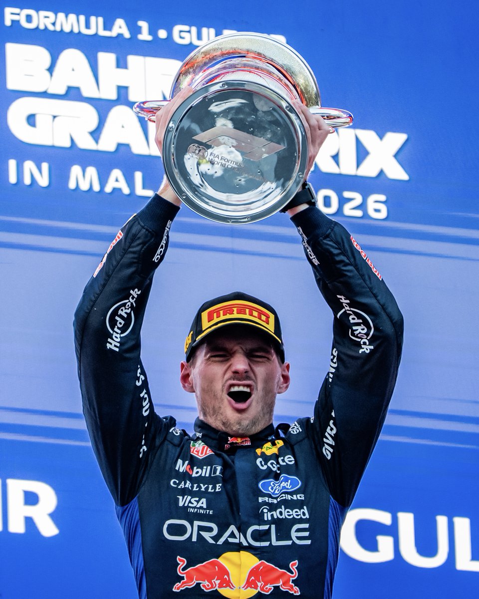 redbullracing's tweet photo. Bringing home the 🏆

#F1 || #BahrainGP https://t.co/NJcKgkxBrU