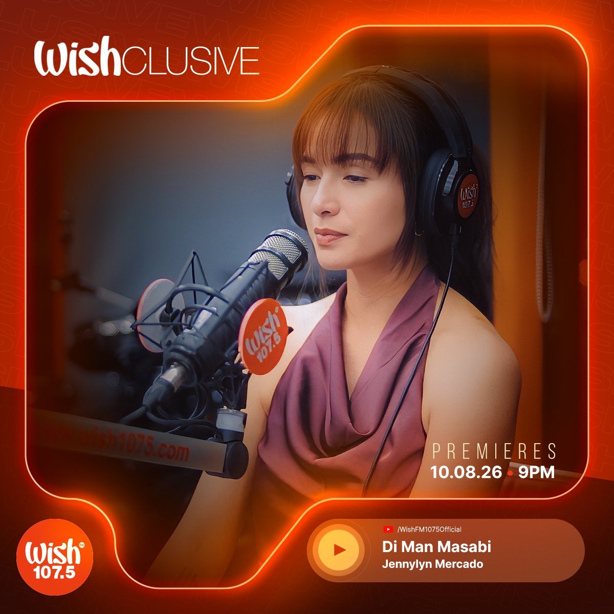 wish1075's tweet photo. .@MercadoJen's Wish Bus performance of Di Man Masabi drops TOMORROW at 9 PM! https://t.co/ftUEe6mSnk