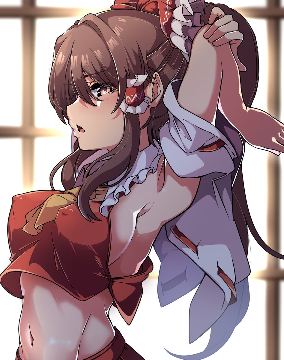 acolorpencil01's tweet photo. 「……見過ぎ。」
 #東方Project  #博麗霊夢 https://t.co/AZsaJQ7pEw