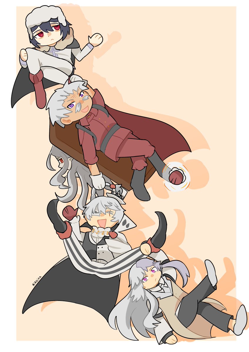 Nirhiaa's tweet photo. Chibis #BSD https://t.co/78JxZi4kWZ