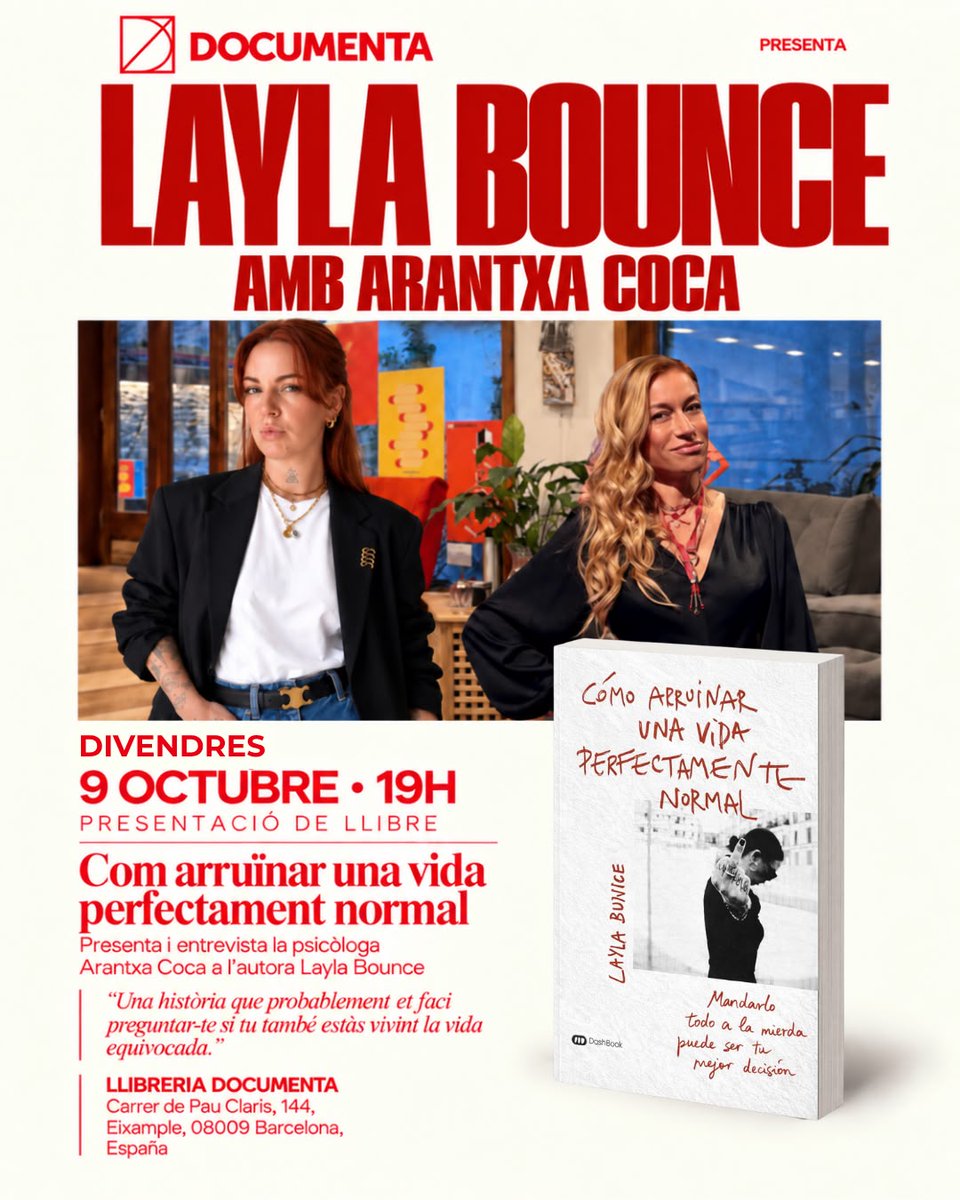 DocumentaBCN's tweet photo. «Cómo arruinar una vida perfectamente normal», de Layla Bounce. Ho trobareu tot aquí: https://t.co/iHLXcz1C0t https://t.co/2ckCxoe56c