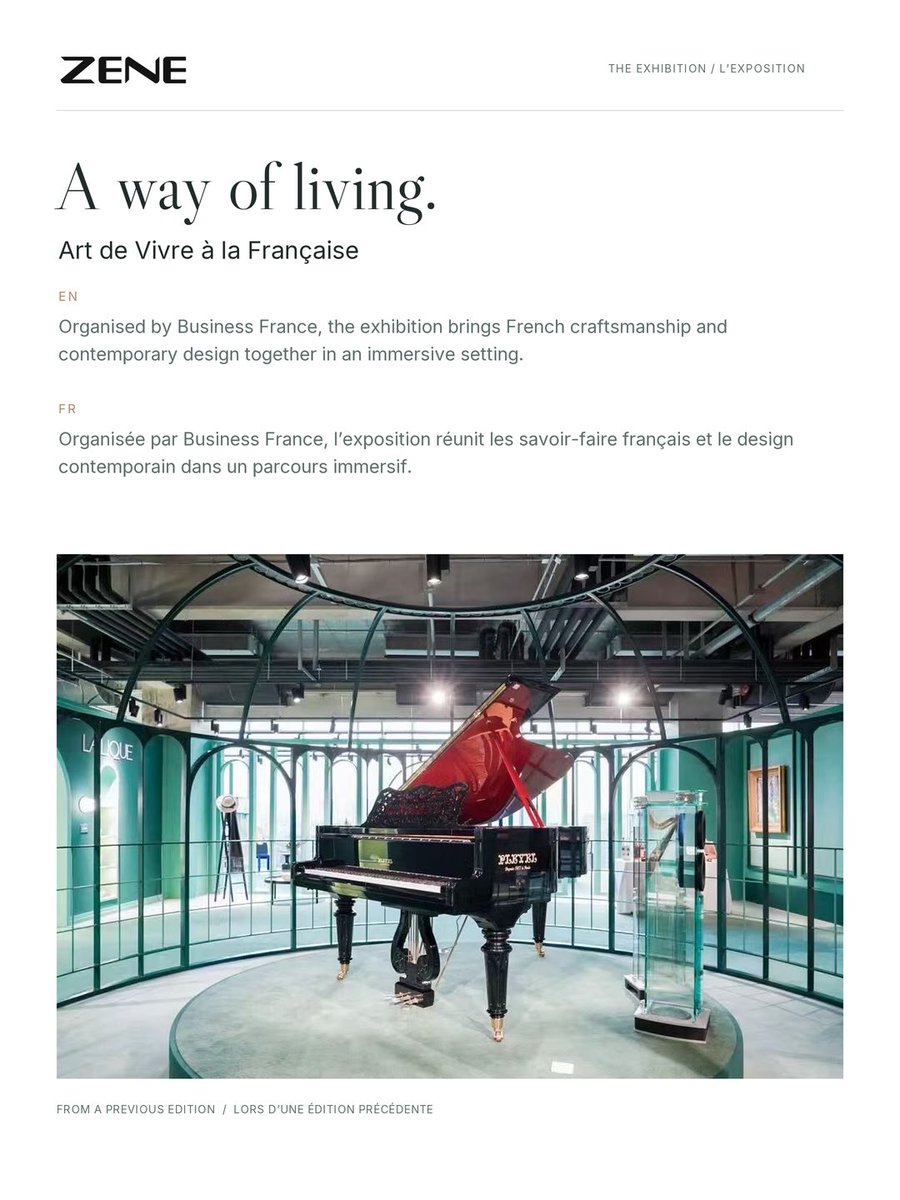 zene_official's tweet photo. Sound is part of the French art of living.

ZENE joins Waterfall Audio at Art de Vivre à la Française.
14–18 Oct 2026 · Qianmen Huiketing, Beijing.

Le son fait partie de l’art de vivre.
#ZENE #WaterfallAudio https://t.co/PneyaCuvQo