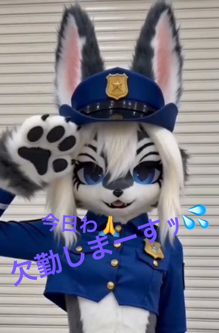 FurryFenrirxoxo's tweet photo. 久々に体調が悪いﾝぢｬ

欠勤っか💦
店休致しますｯ💨💨

#furryfandom
#ケモノ
#着ぐるみ
#FursuitEveryday 
#furry 
#fursuit 
#zootopia https://t.co/a96el1G5ih