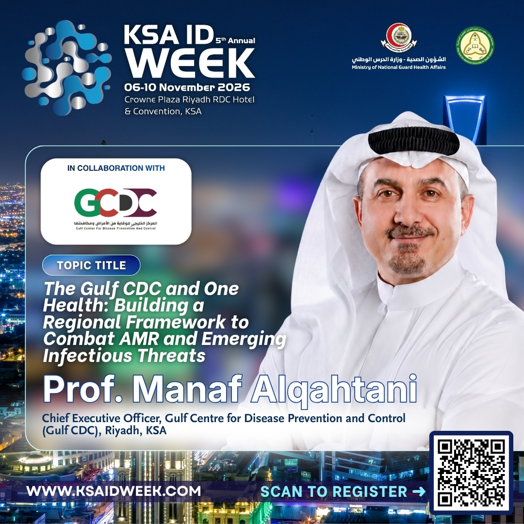 IDprofs's tweet photo. We are please to welcome PROF. MANAF ALQAHTANI to KSA ID Week 2026. 📢

Learn from the expert - register today!
📅 6-10 November 2026 | 📍 Crowne Plaza RDC, KSA
🌐 https://t.co/lE7NvY6ltJ

#KSAIDWeek2026 #InfectiousDiseases #MedicalEducation #Healthcare #Riyadh #SaudiArabia https://t.co/MC2UD86JhD
