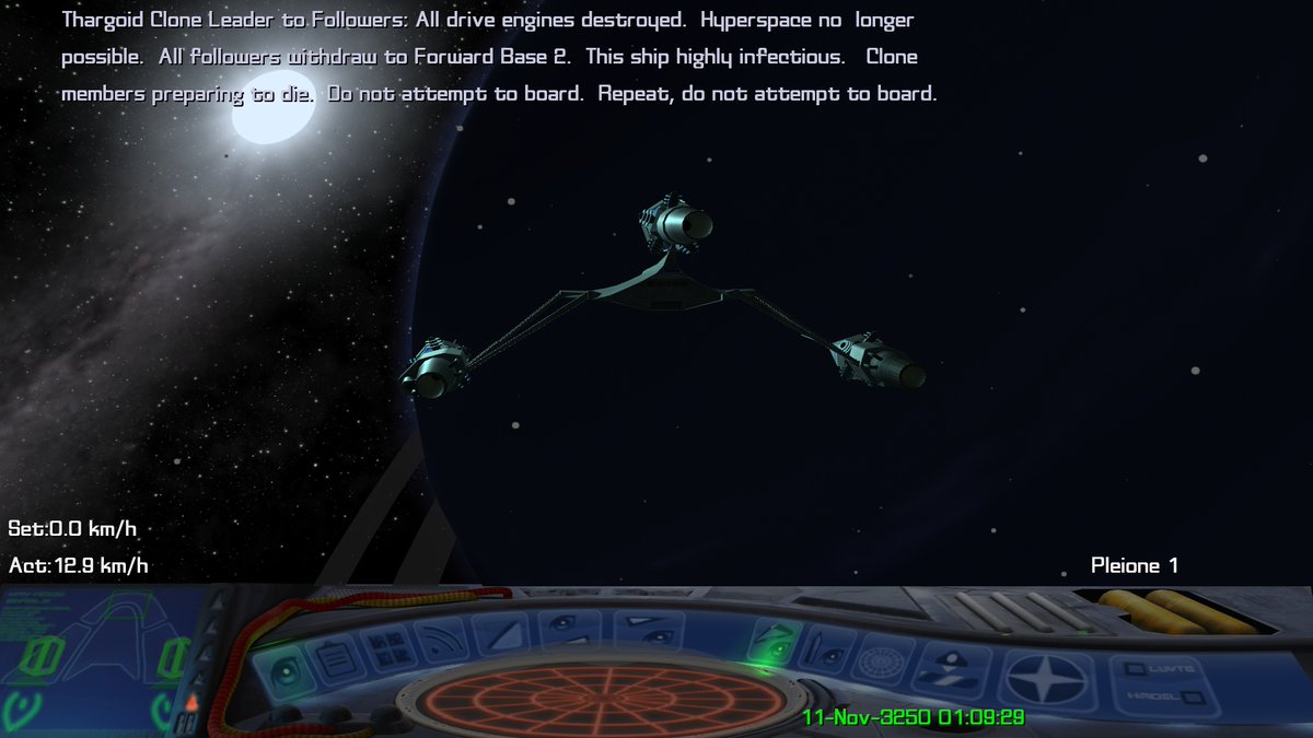 FrontierAstro's tweet photo. Next time you see The Pleiades this winter, pay attention to the star circled in the photo. This is Pleione, a Thargoid forward base, despite being infected with an INRA mycoid in 3252. The location of the alien home world remains unknown, but Pleione is too close for comfort! 😧 https://t.co/UR6KrFdT0S