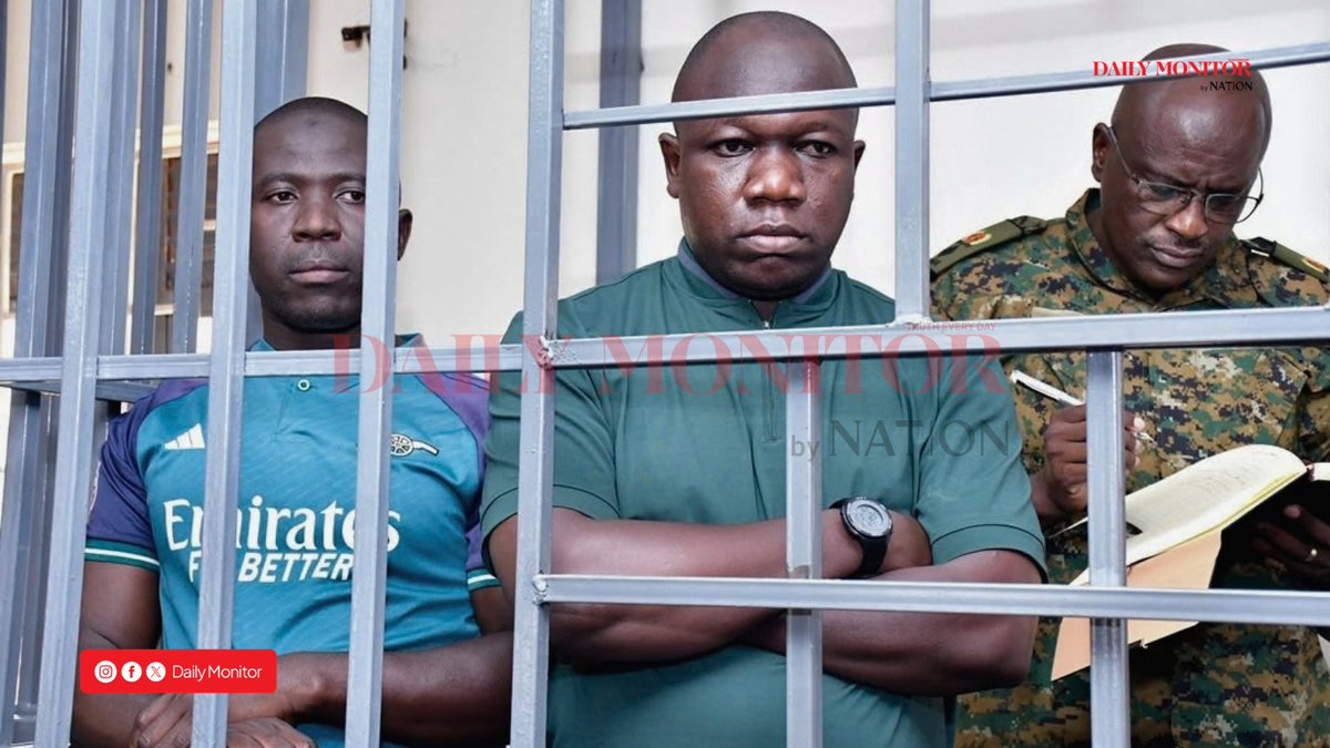 DailyMonitor's tweet photo. UPDATE: The General Court Martial has convicted two former ADF recruits, Hamza Lyavaala and Adiil Walusansa, of murder after they pleaded guilty to the charges. The two admitted to participating in plans to carry out the June 3, 2025 bomb attack during Martyrs Day celebrations in Munyonyo, as well as a planned bomb attack in Kalerwe. They are jointly charged with Lt Col Ephraim Byaruhanga, who has pleaded not guilty to the charges. The prosecution alleges that the attacks resulted in the deaths of Sumayiya Baruhanga, the woman who was carrying the bomb in Munyonyo, a boda boda rider, and Sawiya, who was shot dead in Kalerwe.
#MonitorUpdates 
📸: @abubakerlubowa 
More details to come..