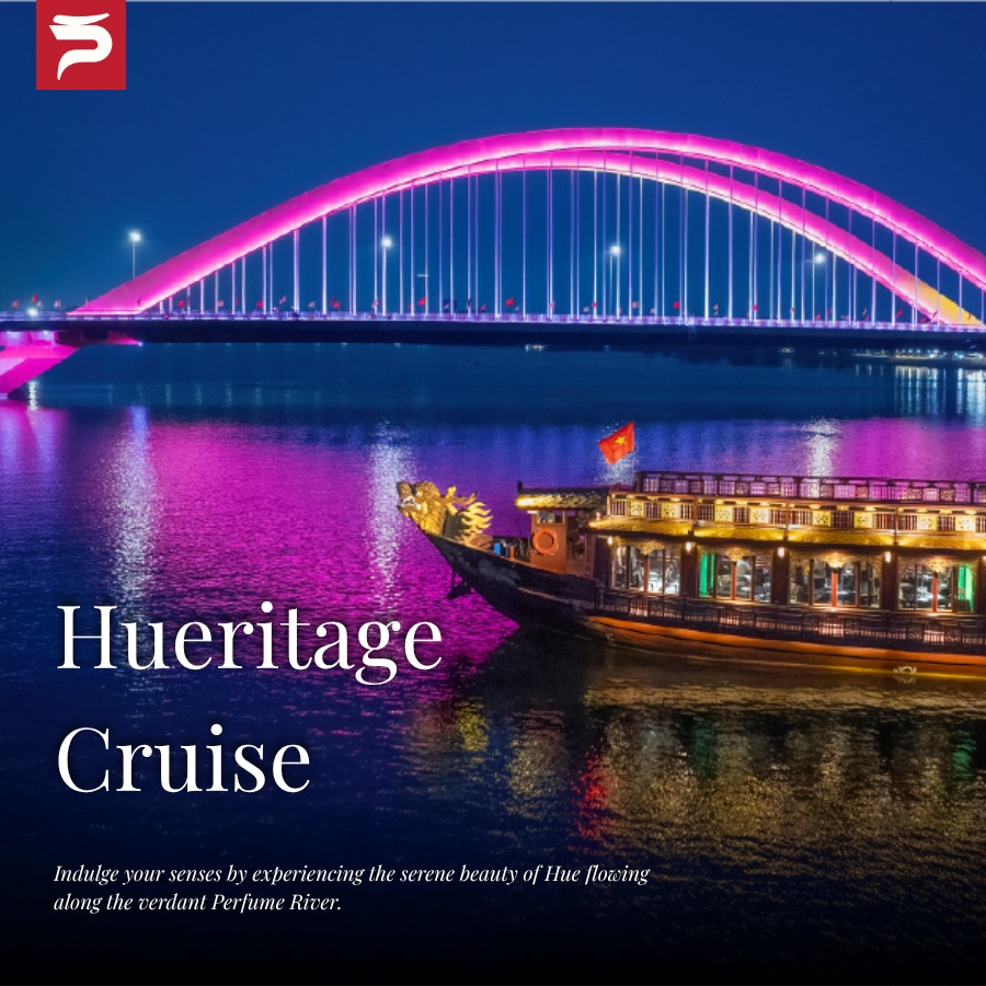 FernandoAdz1's tweet photo. Experience Hue at its own pace aboard Hueritage Cruise. From breakfast to dinner, Hue cuisine, folk music and calligraphy unfold along the Perfume River, beginning at Nghinh Luong Dinh with views of Phu Van Lau and the Imperial City. https://t.co/JbhY4VStTp