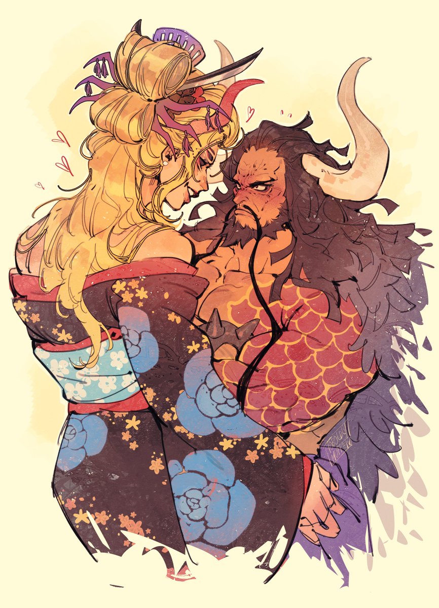 toboldlymuppet's tweet photo. black maria x kaido 🕷️🐉💕  

kofi couple comm for stjarnskirk !! https://t.co/PQ4LgzMGcF