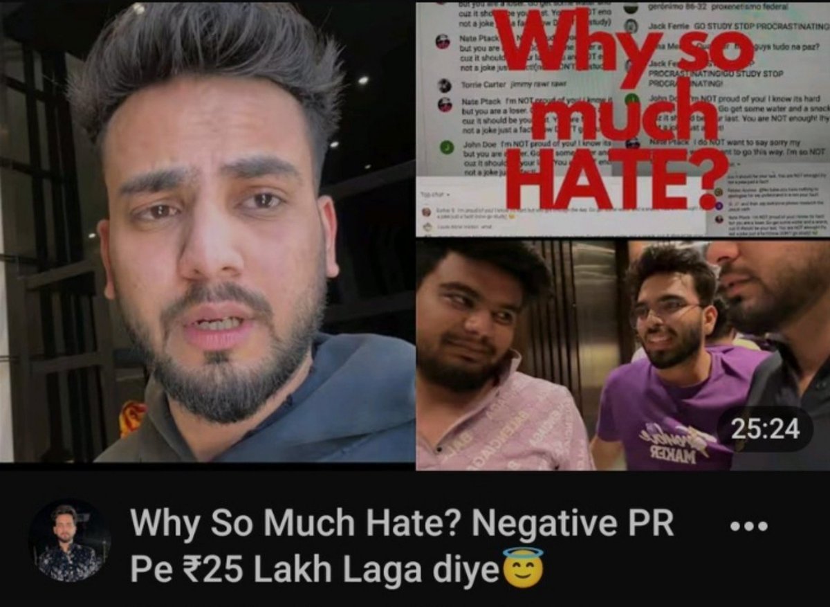 Adeshupadhyayy1's tweet photo. 🚨Urgent:- Elvish yadav ko thodi si hate kya mili ye to rone laga apni puri Elvish army ko khud hi "Gawar" or "GawarArmy" boldiyaa 🤣😭
Bichare Elvish army ke majdoor ab kya krnege 🤣😭🥀
Mai to nhi sehta bhai 🤣😭
#ElvishYadav #ElvishArmy #Gawar #Army #Kanpur #Viral #Furry https://t.co/3Jx1uYa6cN