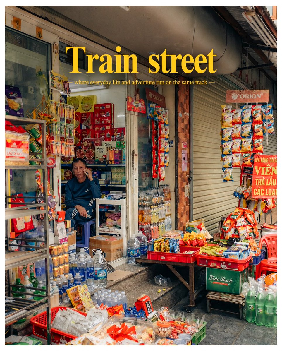 RichardDuarte19's tweet photo. Every few hours, Hanoi Train Street shifts from a quiet alley to pure excitement. The train passes inches away, time pauses, then cafés reopen and life resumes. More unforgettable moments are coming. https://t.co/ZhcChiOtSP