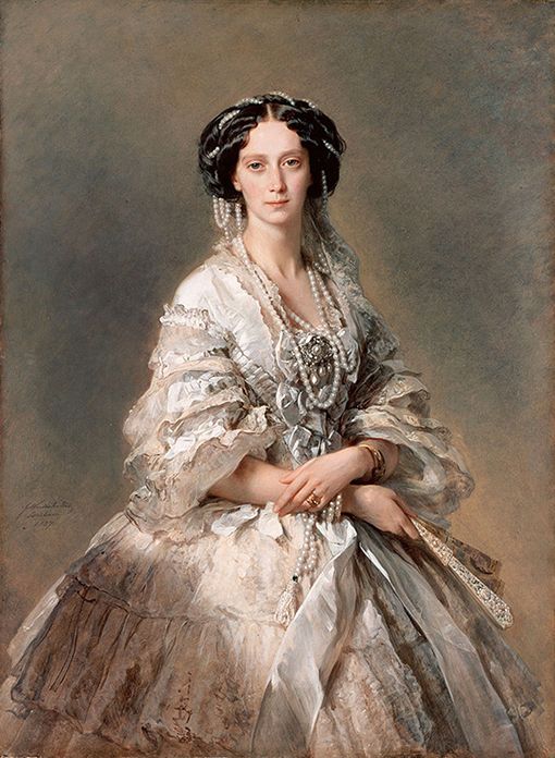 bijutsufan's tweet photo. フランツ・ヴィンターハルター『ロシア皇后マリア・アレクサンドロヴナ』1857年 エルミタージュ美術館 https://t.co/TDQhGn9ucJ