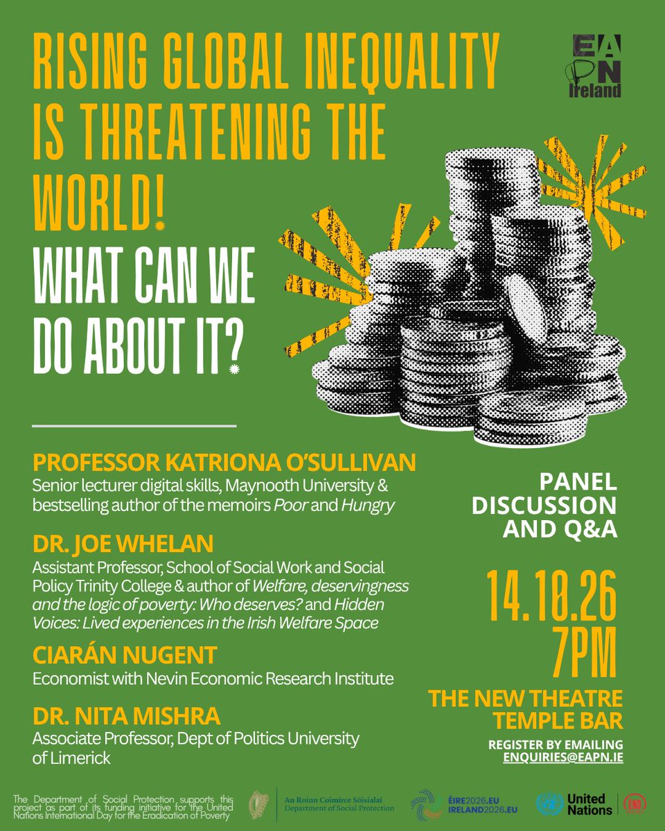 ciarannugent's tweet photo. the European Anti Poverty Network are hosting an event in Dublin this Wednesday on Global Inequality! https://t.co/vtD5PWHuyG