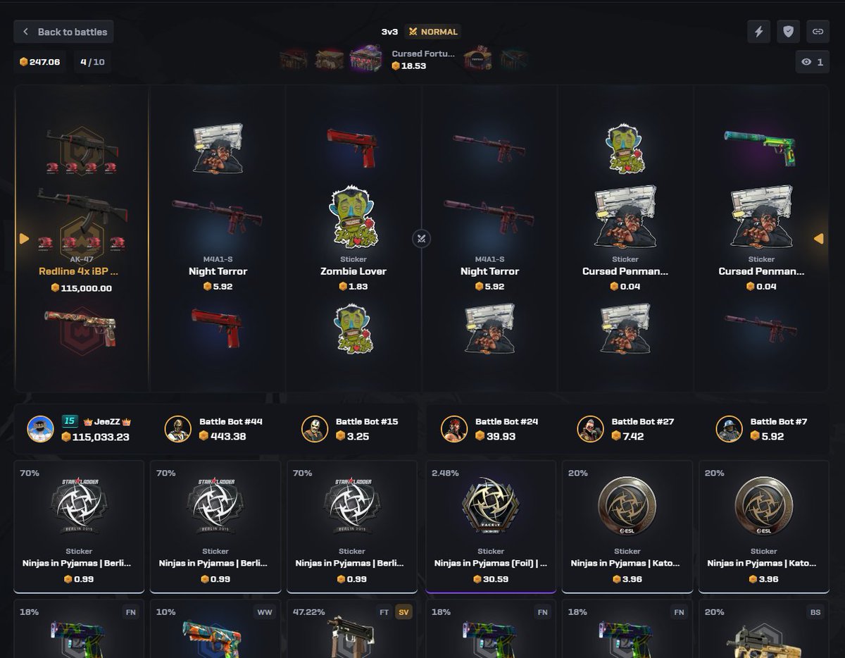 CSGOWincom's tweet photo. Halloween cases are already paying! 🔥

18 coins → 115,000 coins 💸

Drop your CW-ID below for some free coins 😏 https://t.co/BOQ1xslc2w