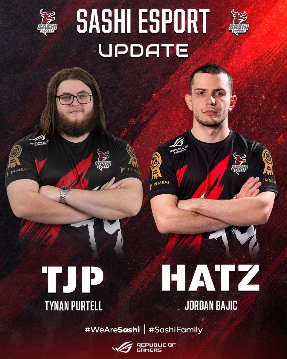 Sashi_Esport's tweet photo. If you can’t beat them, join them.

Welcome @TjPG0D  & @hatz_csgo  🇦🇺

We’re taking a different route this time as we set our sights on the Asian VRS. 🌏

Let’s see how far we can take it.

For now, @MistRCSGO  and @Cabbi_cs  will be stepping out of the starting lineup for the coming month.