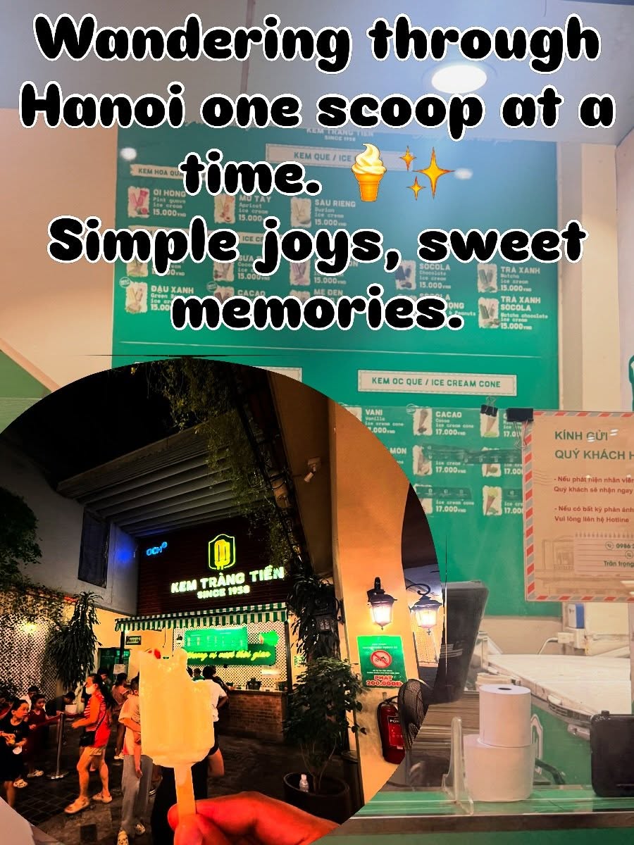 FbioCorreia's tweet photo. Hanoi heat and a perfect scoop of ice cream. Some combinations just make sense. https://t.co/dNTcv0ZsMp