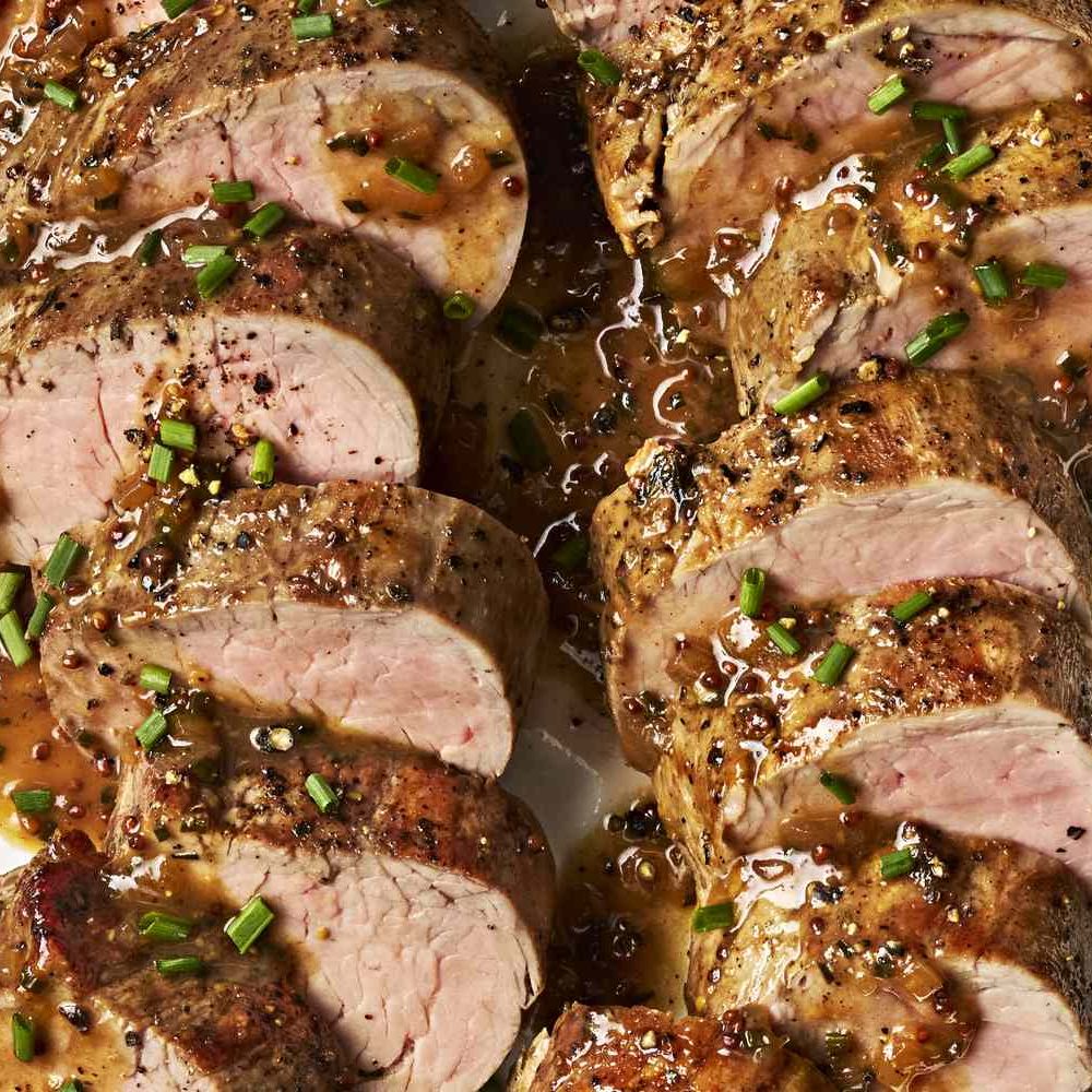 foodandwine's tweet photo. This pork tenderloin gets a tangy Dijon glaze and a silky, spice-infused apple cider pan sauce for the ultimate fall dinner. Get the recipe: https://t.co/S4adzGH8Wq

📸: Greg Dupre, 🥄: Chelsea Zimmer, 🍽️: Thom Driver https://t.co/UUnDxIp68D