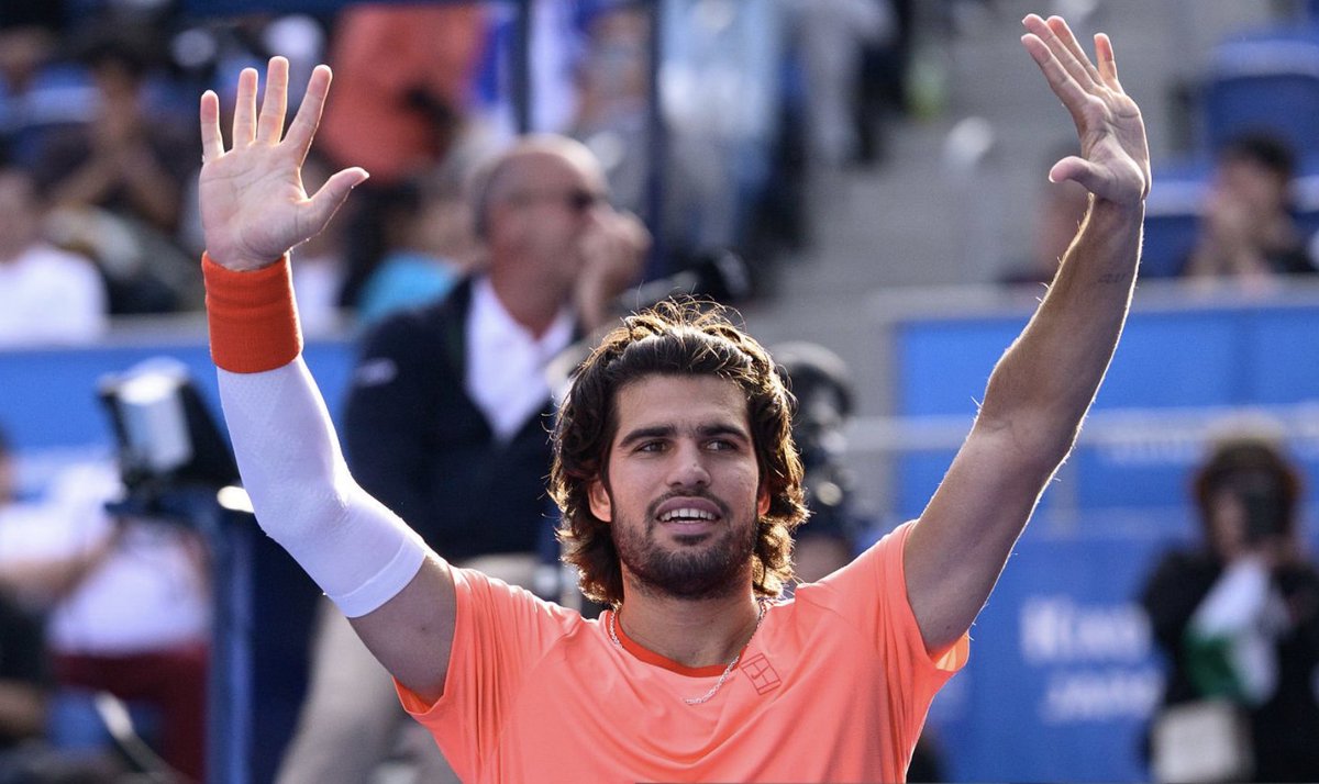 josemorgado's tweet photo. Alcaraz's 2026 season

AusOpen W
Doha W
Indian Wells SF
Miami R3
Monte-Carlo F
Barcelona R2 (injured, didn't lose)
US Open QF
Tokyo F*

31 wins, 4 losses https://t.co/jOEih6T12N