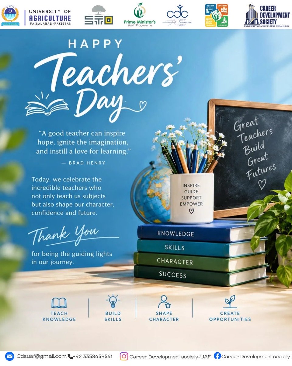 CDS_UAF's tweet photo. To every teacher who inspires minds, nurtures dreams, and shapes futures — thank you for making a difference that lasts beyond the classroom. 🤍🌷

Happy Teachers’ Day from “CDS UAF! ”✨

#TeachersDay #CDSUAF #ThankYouTeachers https://t.co/b1jLvEBYrY