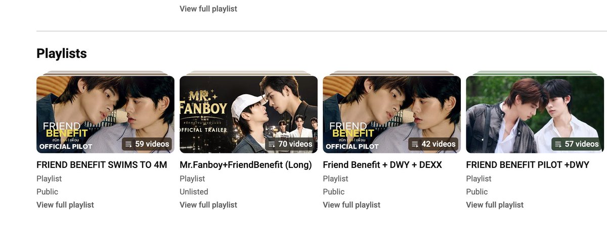 2_TEE_4's tweet photo. I made another playlist with the pilot & TeeTeePor/DWY OSTs including SWIM by BTS.
For ARMYs who are also VAVA and want to push both things.
There are other playlists on my channel for TTP & DEXX too.
#FriendBenefitTo4M
https://t.co/25mzsy6km7 https://t.co/odqAUJifiS