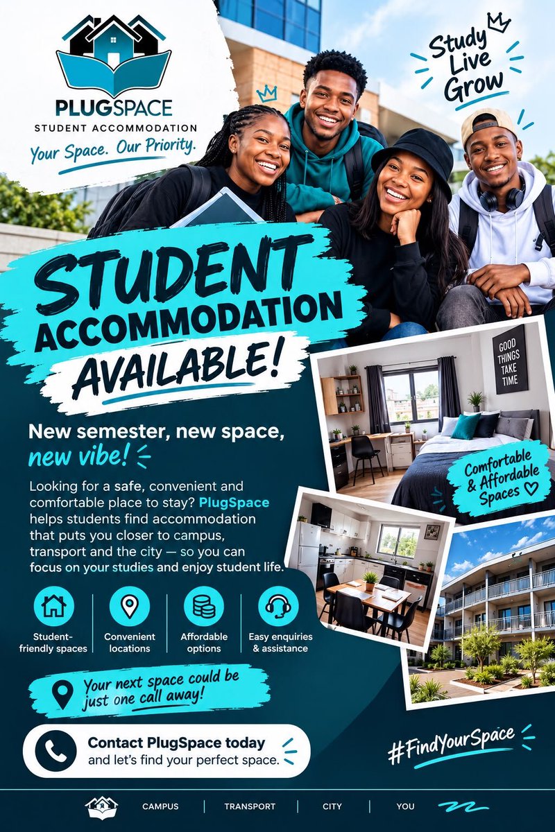 _Plugspace's tweet photo. 🏠✨ New semester, new space, new vibe!
Find your perfect student accommodation with PlugSpace 💙🎓

🔗 Browse &amp; apply: [https://t.co/Sg0Mq3c0Xt]

#PlugSpace #FindYourSpace #studentlife https://t.co/9mRVykCa2u