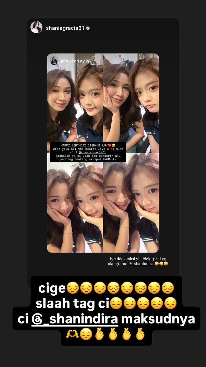 your_moodd's tweet photo. wkwkwk dedekkkk 😭😭😭 @A_ChristyJKT48 https://t.co/yjBpkdPDYa