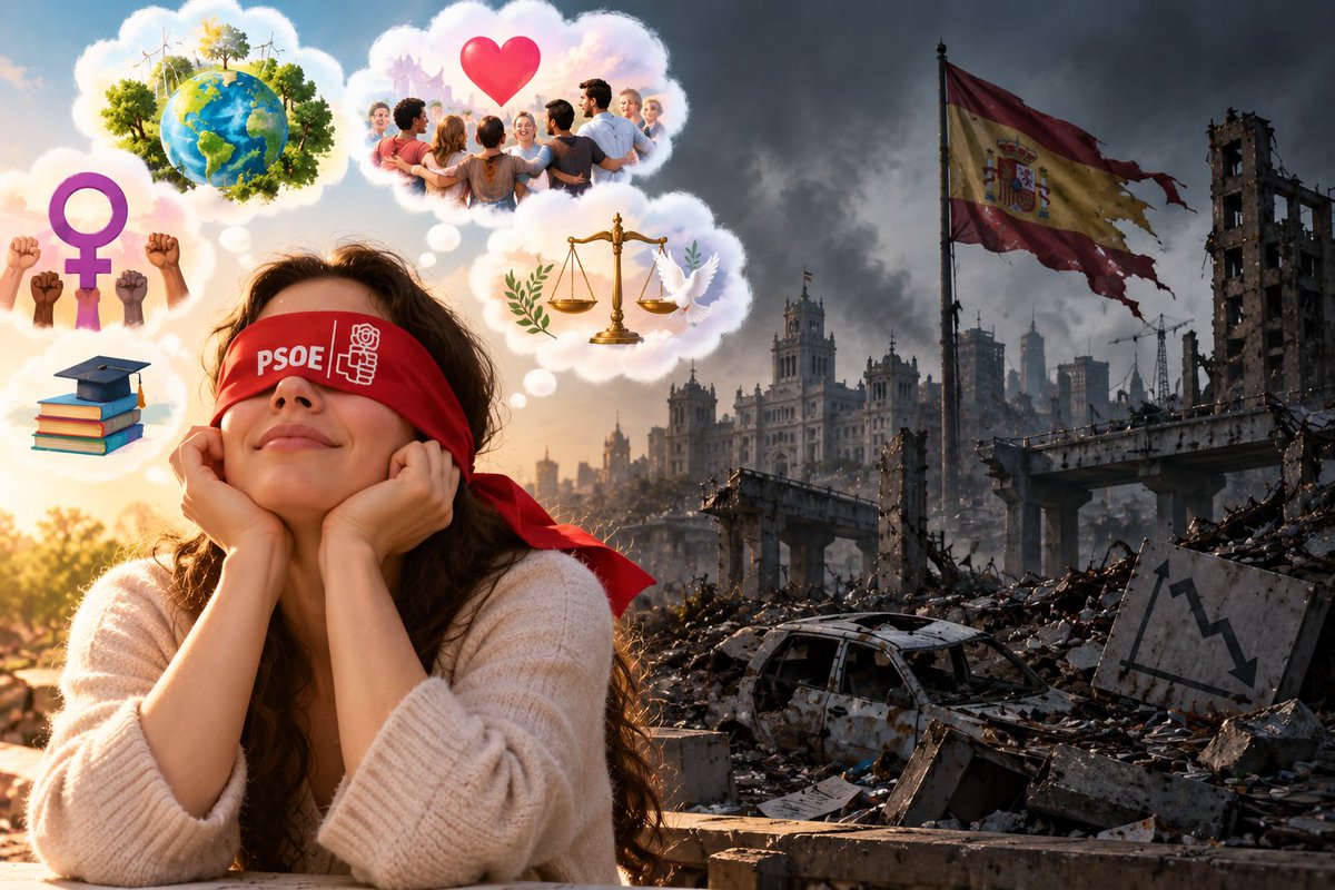 profsecundario's tweet photo. Anunciado el adelanto electoral, conviene hacer una reflexión respecto a lo que nos jugamos el próximo 29 de noviembre. Y lo primero que hay que decir es que Maricarmen importa. Porque hay quien dice que no, que no es importante saber cómo era Maricarmen, cómo se comportaba, si era buena persona o no. Yo creo que no solo es importante, sino que es crucial. Porque si yo soy un casero y no me están pagando o el que me paga es reacio a cualquier cambio contractual, me comportaré de forma distinta dependiendo del comportamiento de mi inquilino: no es lo mismo querer y no poder que no querer aunque se pueda; no es lo mismo mantener una situación de privilegio por necesidad que mantenerla por comodidad.

El marxismo (con su derivada comunista) tradicionalmente ha hecho desaparecer a las personas. No me refiero a sus crímenes de lesa humanidad, que también, sino a que el individuo ha tendido a desaparecer frente a la estructura: una Maricarmen es una desgracia, un millón son una estadística. Maricarmen ha sido la excusa individual para dar urgencia en dos meses a una desgracia de ocho años ocultada entre números y porcentajes. Es un símbolo convenientemente enarbolado para dar inicio a la campaña electoral. Y lo que hay que decir, lo que debe decirse, es que es un fraude. Un fraude porque con ella se han intentado tapar cientos de miles de actos de irresponsabilidad del socialismo en el poder, y un fraude porque los símbolos tratan de ocultarnos la realidad y dificultarnos su valoración.

¿Tiene sentido demonizar al empresario que te da trabajo, al casero que te alquila tu casa, al hombre que va a ser tu pareja y el padre de tus hijos? El 29 de noviembre se dilucida si la realidad nos importa o si, embebidos de metáforas, preferimos seguir tapándonos los ojos para que nuestro corazón pueda abrirse incondicionalmente. Ahí será cuando sentenciemos si Jésica era una sobrina o si era una prostituta, si el apagón fue un sabotaje del neoliberalismo o una consecuencia de la falta de planificación energética, si Adamuz fue un accidente o una negligencia, si para que el Estado aportara recursos ante unas inundaciones catastróficas había o no que pedirlos, si un país puede funcionar bien o no sin Presupuestos Generales, si la igualdad ante la ley entra o no en contradicción con indultos y amnistías a cambio de votos, si pactar con el brazo político de una banda terrorista que pretendía acabar con tu país es o no es bueno para ese país, si la llegada de decenas de miles de personas desde Marruecos, alentadas por las autoridades marroquíes, a una ciudad española en un solo día es un problema inmigratorio o una invasión. 

El 29 de noviembre decidimos si queremos vivir en una mentira ruinosa o en una verdad triste, pero reparable. Actuemos en consecuencia.